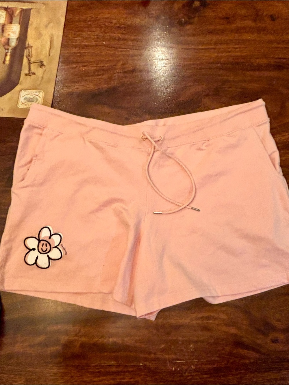 Vera Bradley Light Pink Daisy Lounge Shorts